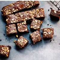 Lindt Excellence & tahini brownies